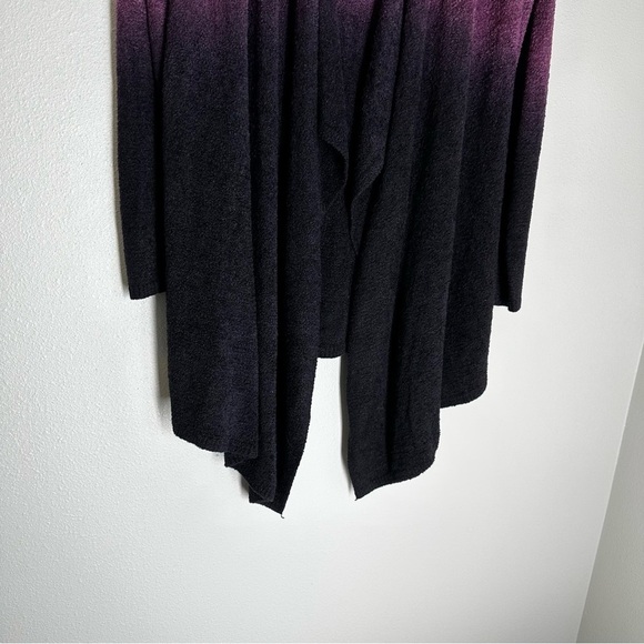 Barefoot Dreams Cozy Chic Calypso Wrap Cardigan Ombre Black Purple Size S/M - Picture 4 of 11